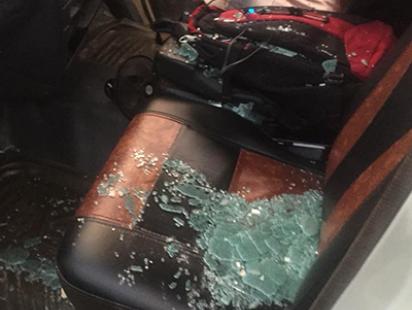 Unknown assailants attack several media vehicles which are with the motorcade of BNP Chairperson Khaleda Zia after she reached Feni on her journey to Cox’s Bazar from Dhaka.