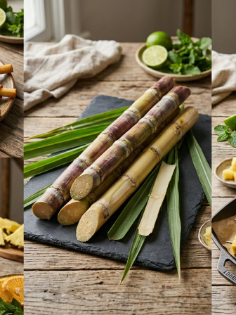 Cooking with sugarcane