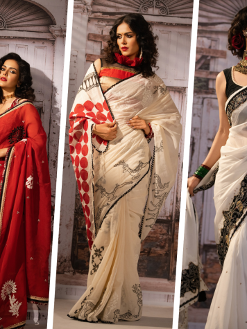 Stylish sarees and blouses that shine beyond just Pahela Baishakh