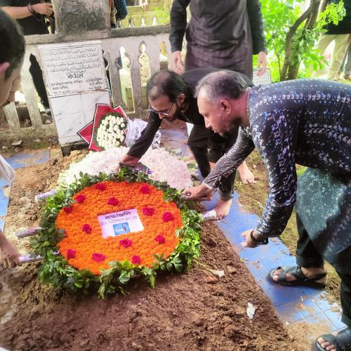 Shafin Ahmed laid to rest atop his father’s burial site